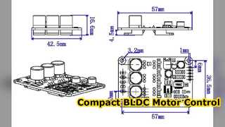 JYQD V9 20B सेंसर रहित BLDC मोटर नियंत्रक बोर्ड