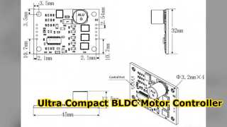 JYQD V9 20B BLDC मोटर नियंत्रक कॉम्पैक्ट ड्राइवर बोर्ड